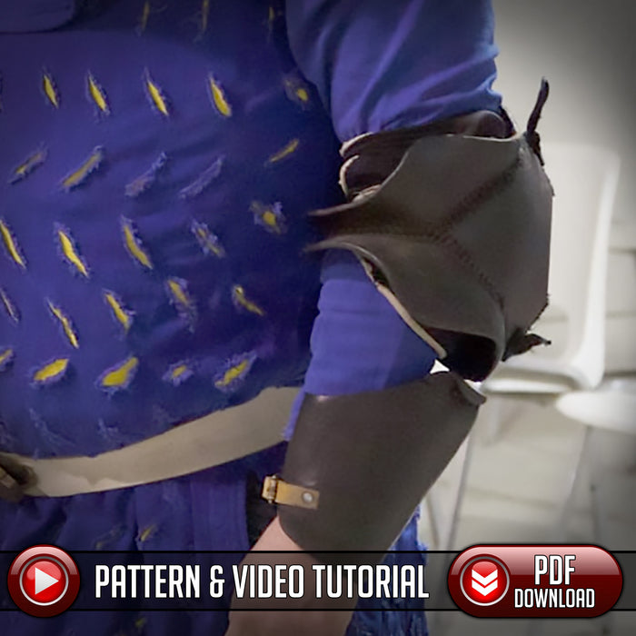 Elbow Armor Pattern 2 - Heavy Protection - PDF and SVG Laser