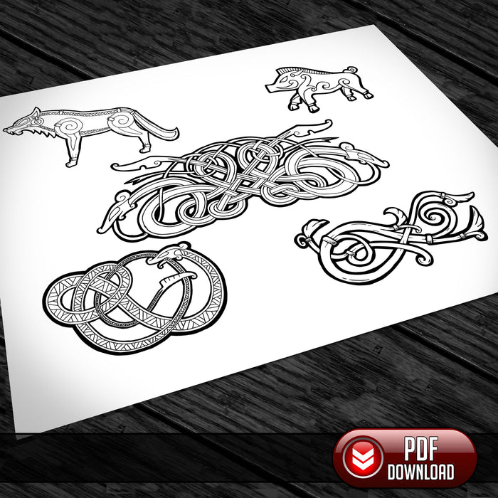 Viking Art - All Artwork @ 25% off - PDF + SVG - Laser