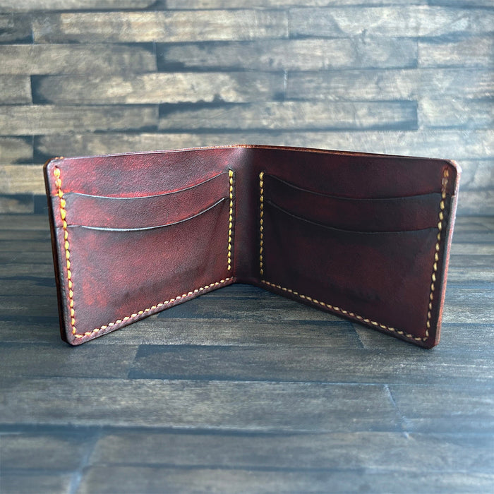 Leather Bifold Wallet Pattern - PDF SVG LASER - Dark Horse Workshop