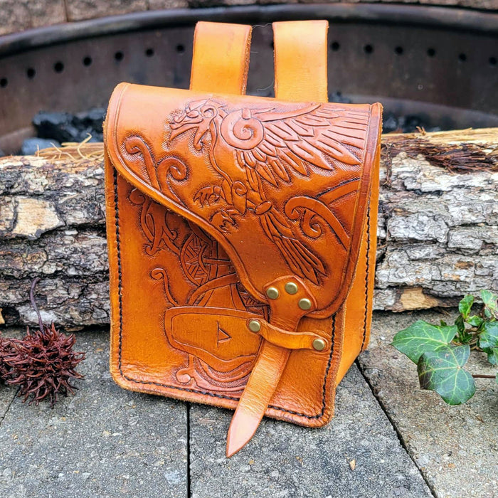 Offset Strap Pouch Pattern 1 - PDF SVG Laser - Dark Horse Workshop