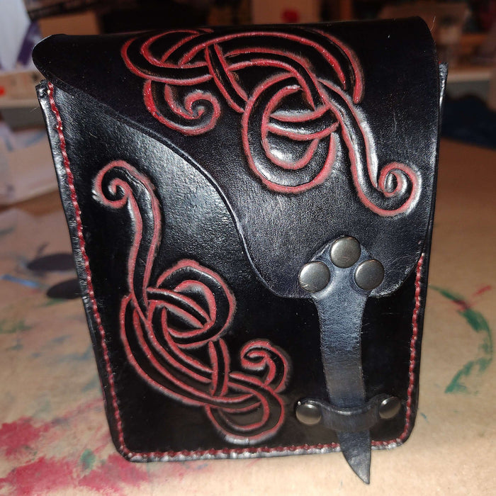 Offset Strap Pouch Pattern 1 - PDF SVG Laser - Dark Horse Workshop