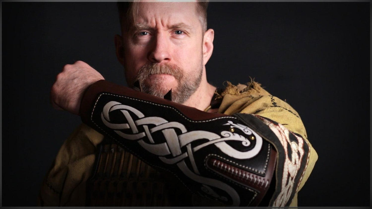 Bazubands | Leather Armor | Viking Serpent - Dark Horse Workshop