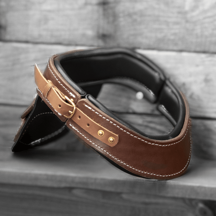 Leather Gorget - Wax Hardened Leather - Dark Horse Workshop