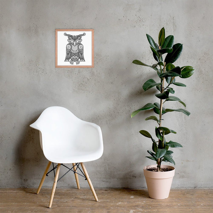 Viking Owl Framed Poster | Dark Horse Workshop - Dark Horse Workshop