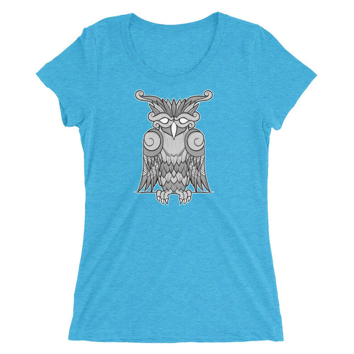 Women's Tri - Blend Viking Owl T-Shirt - Dark Horse Workshop