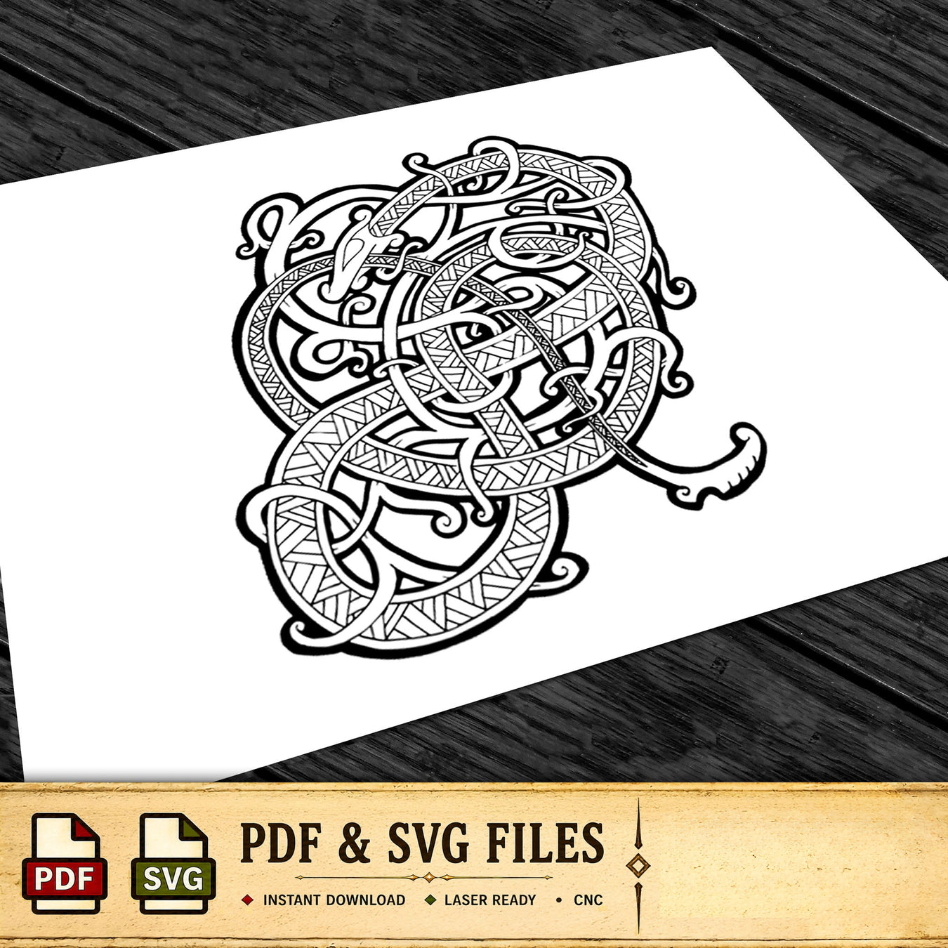 Viking Serpent Artwork