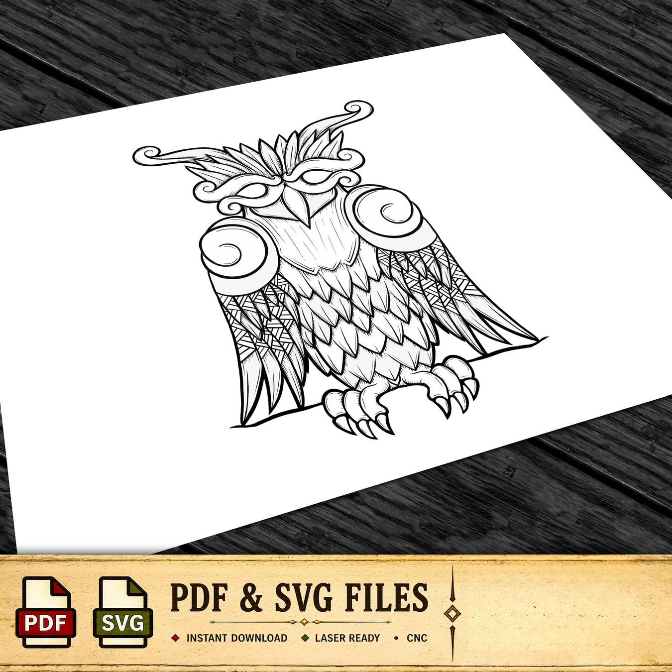 Viking Owl Artwork