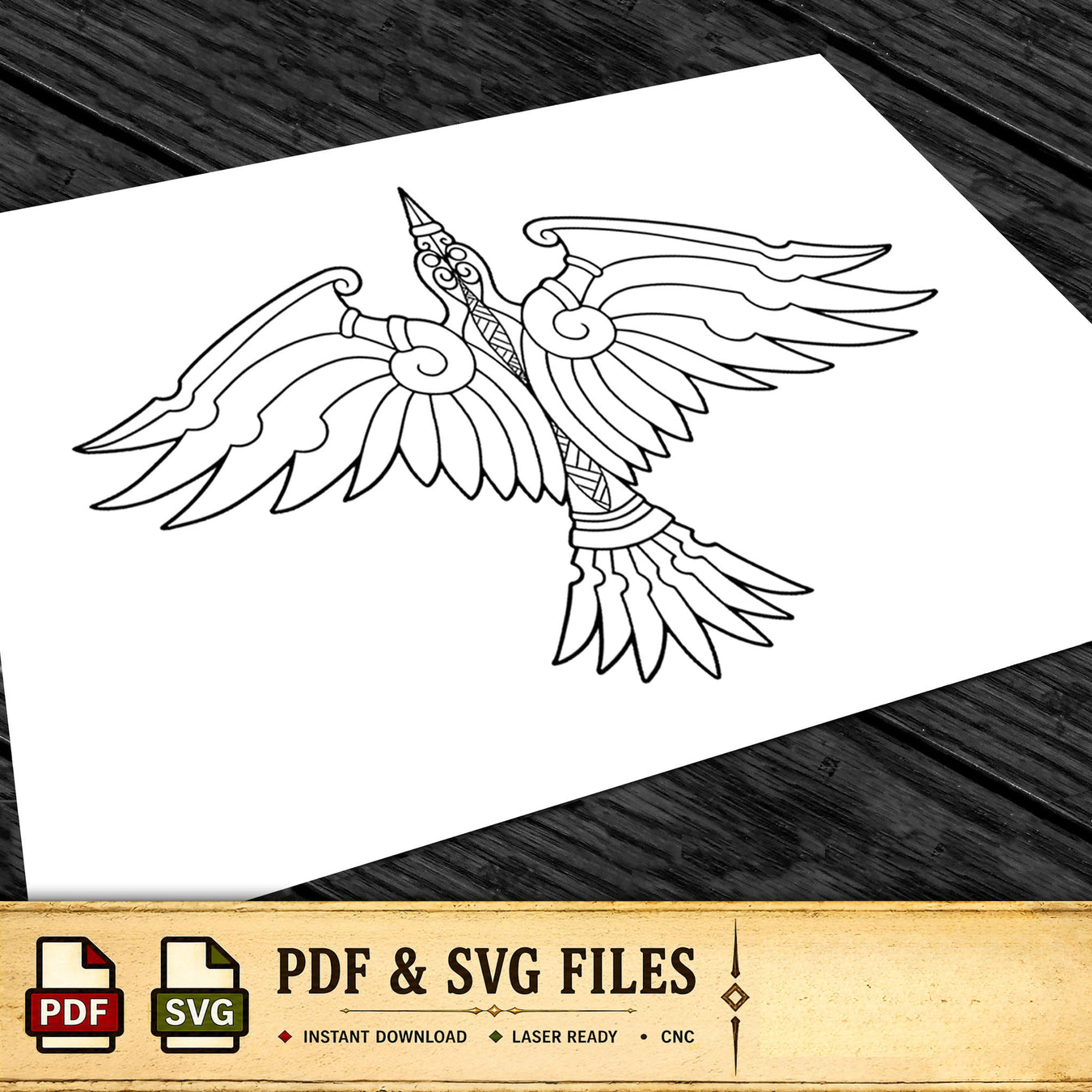 Viking Raven Artwork