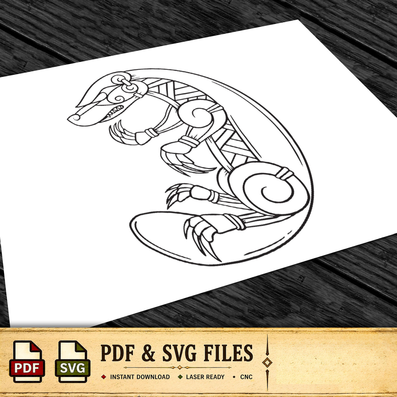 Viking Badger Artwork