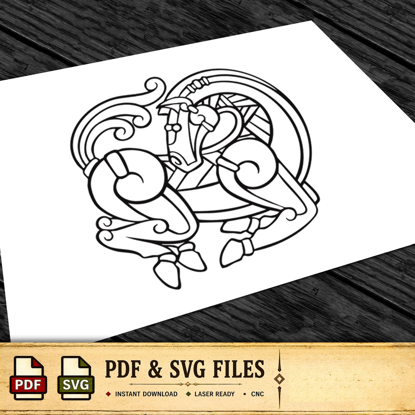 Viking Horse Artwork