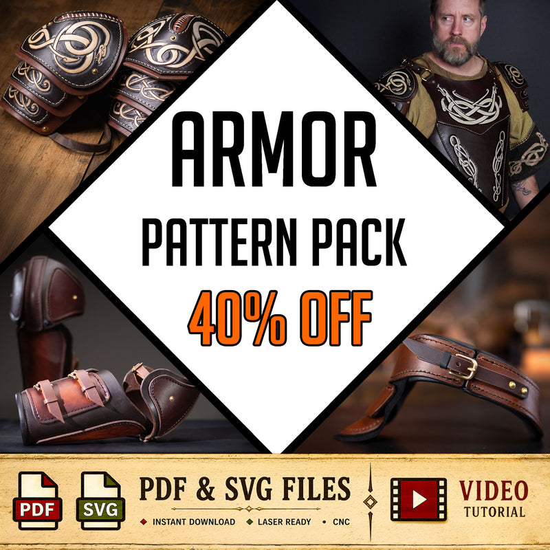Leather Armor Patterns Pack @ 40% Off | PDF + SVG