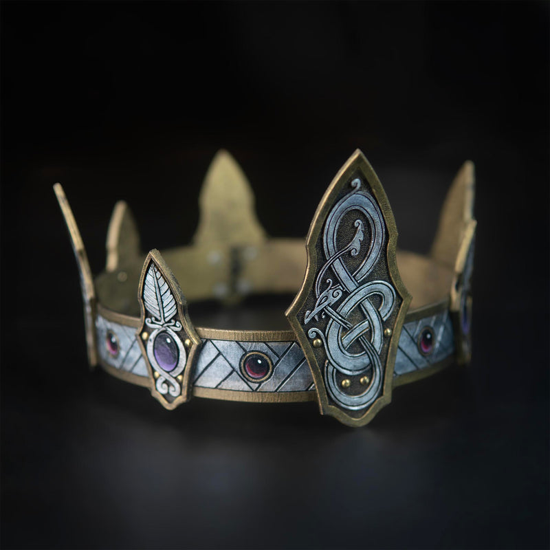 Leather Crown Pattern - Knotwork - PDF SVG LASER