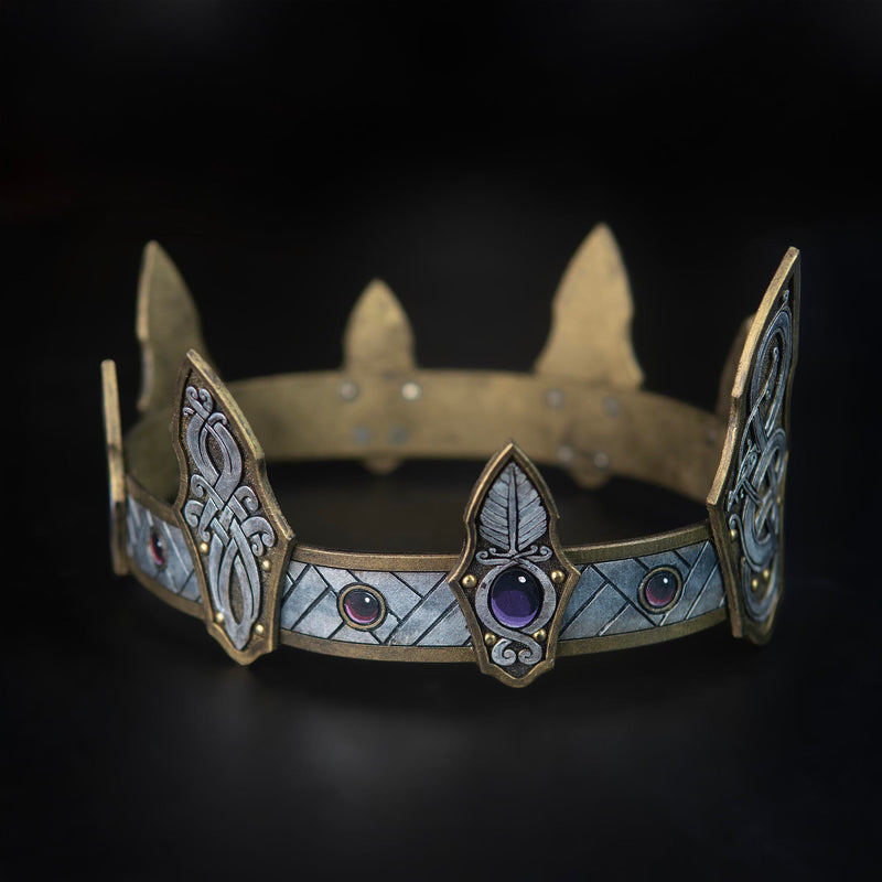 Leather Crown Pattern - Knotwork - PDF SVG LASER