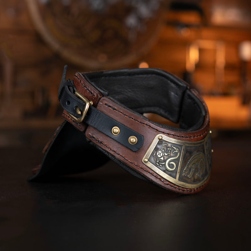 Leather Gorget - Wax Hardened Leather
