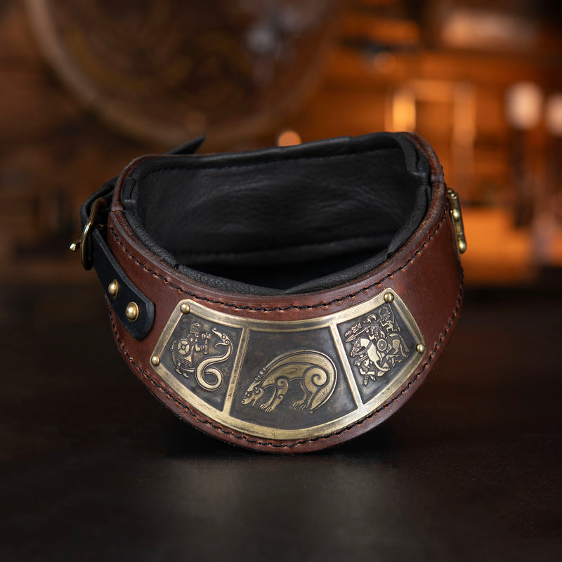 Leather Gorget - Wax Hardened Leather