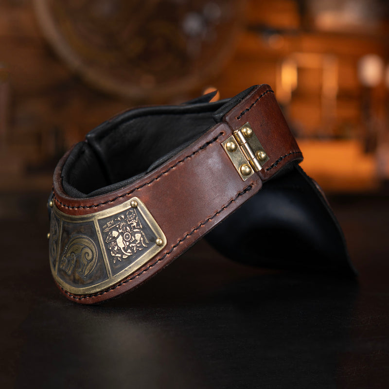 Leather Gorget - Wax Hardened Leather