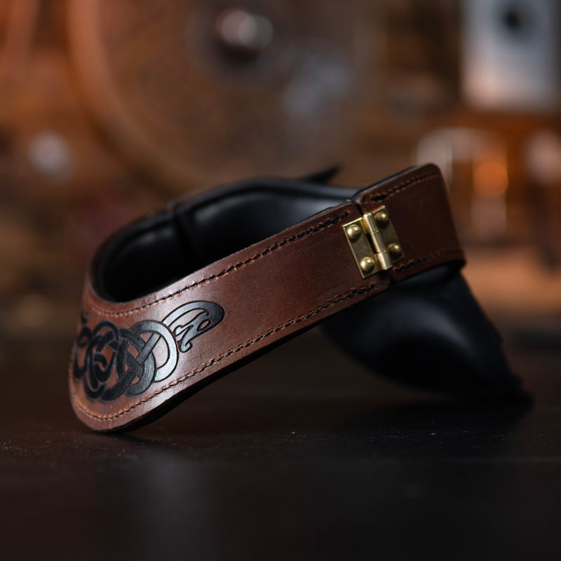 Leather Gorget - Wax Hardened Leather