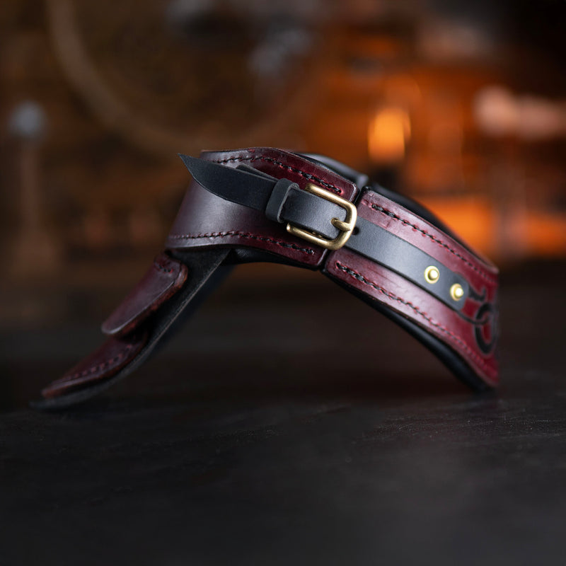 Leather Gorget - Wax Hardened Leather