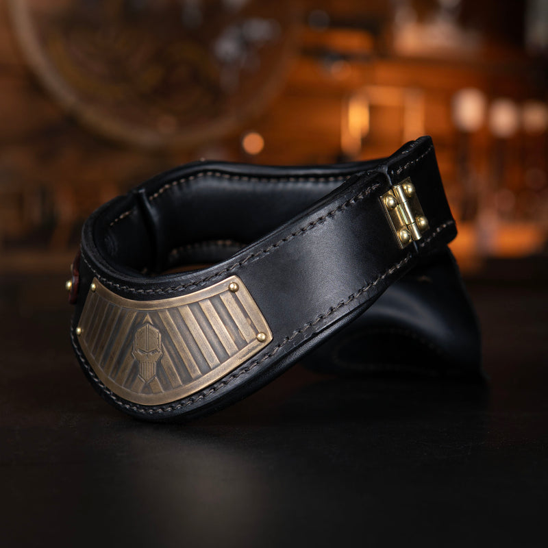 Leather Gorget - Wax Hardened Leather