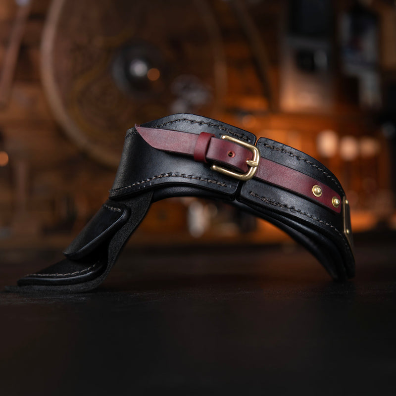 Leather Gorget - Wax Hardened Leather