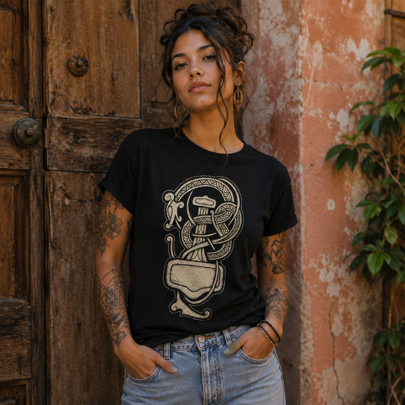 Vintage Mjölnir & Serpent T-Shirt | Classic Cotton