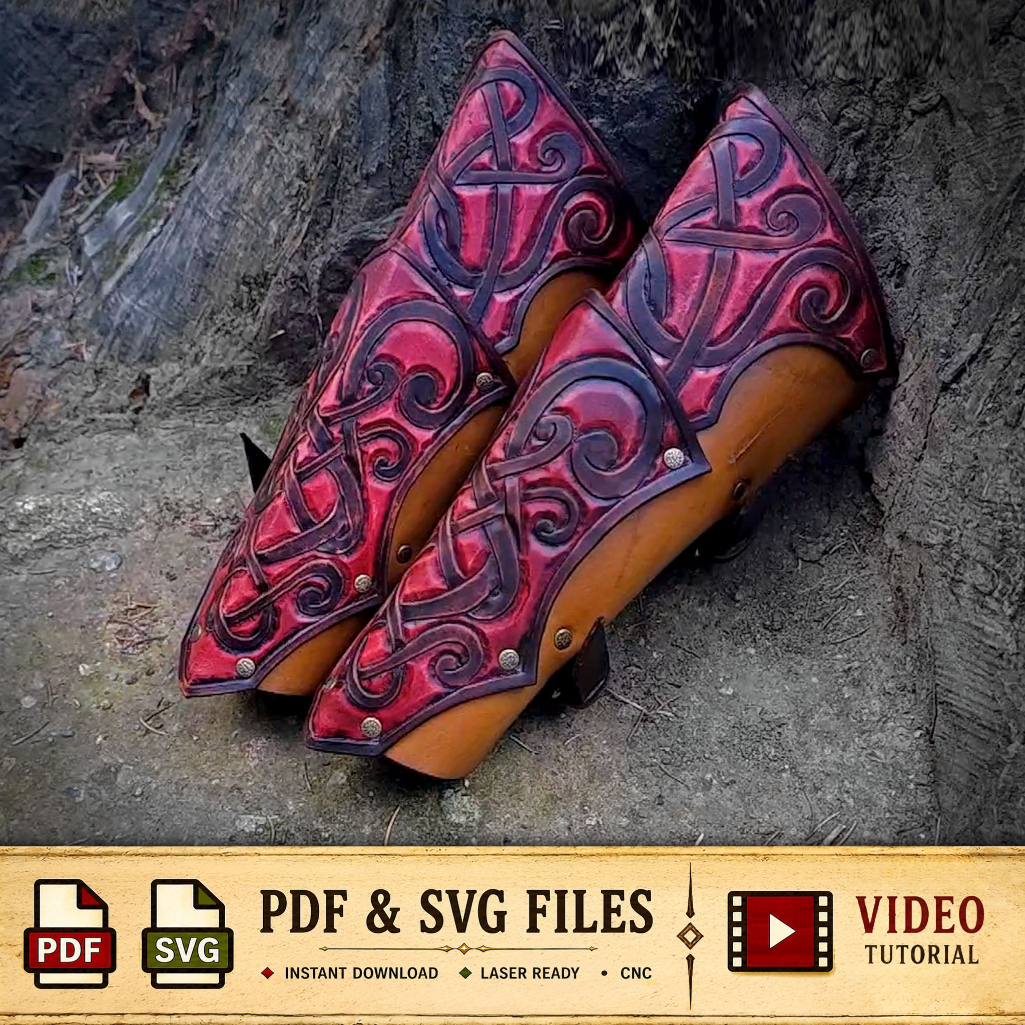 Leather Armor Patterns - PDF SVG | Dark Horse Workshop