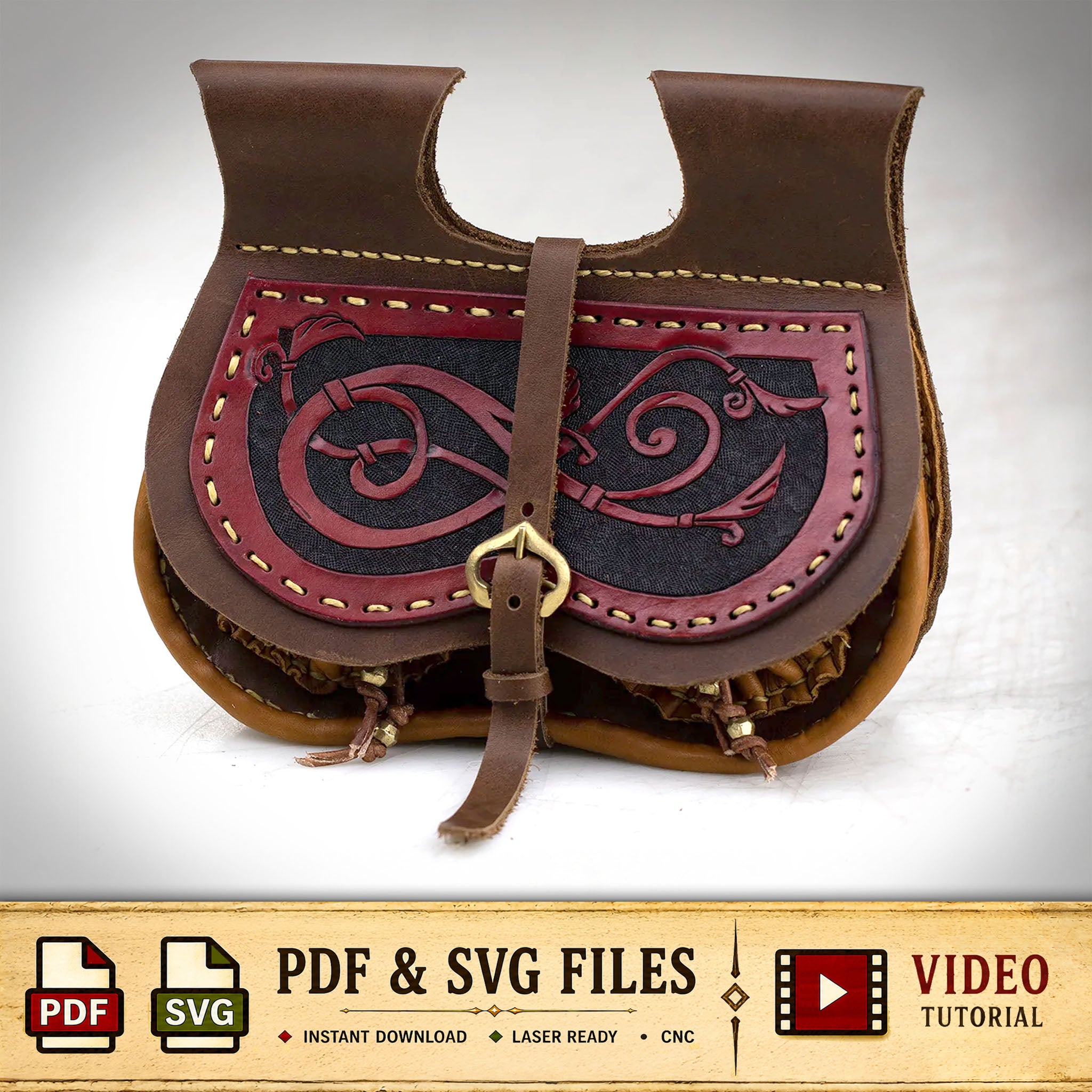 Leather Medieval Pouch Patterns | Dark Horse Workshop