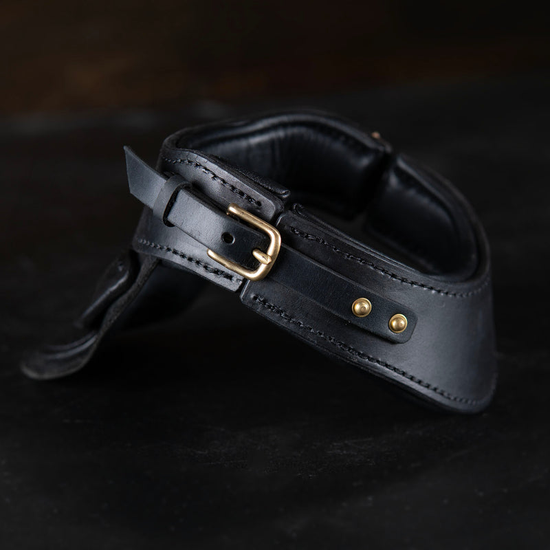 Leather Gorget – Wax Hardened – Ready to Ship