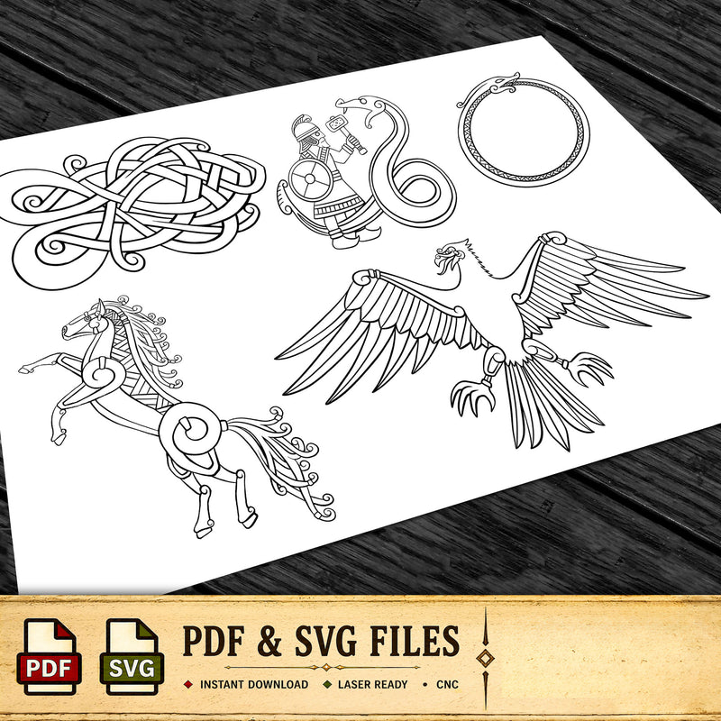 Viking Art Pack 29 | PDF + SVG