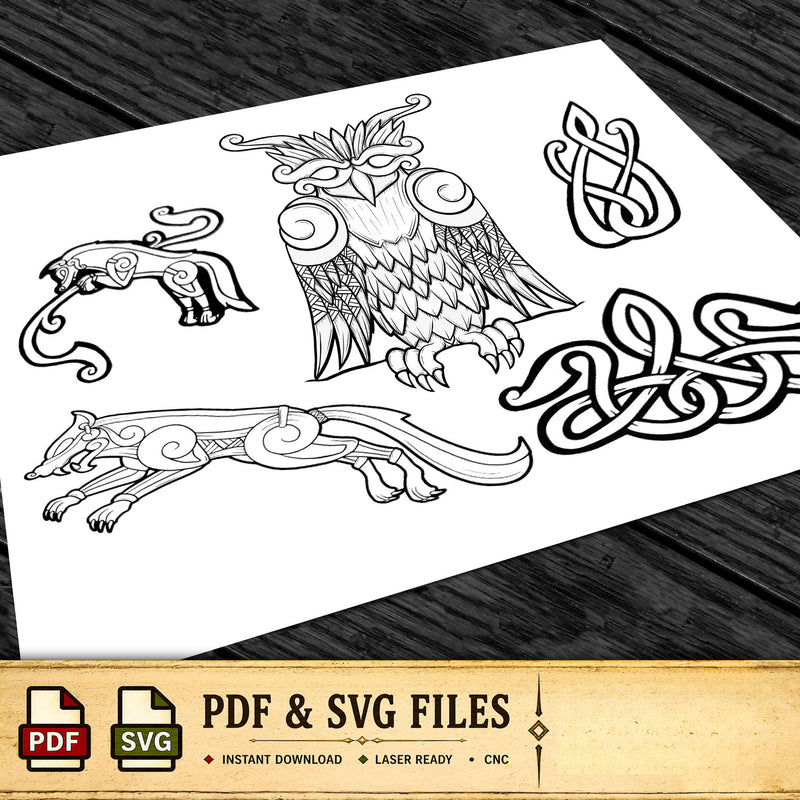Viking Art Pack 08 | PDF + SVG