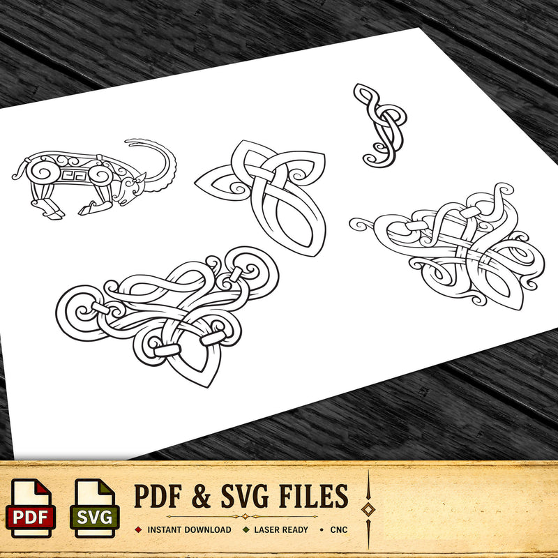 Viking Art Pack 25 | PDF + SVG