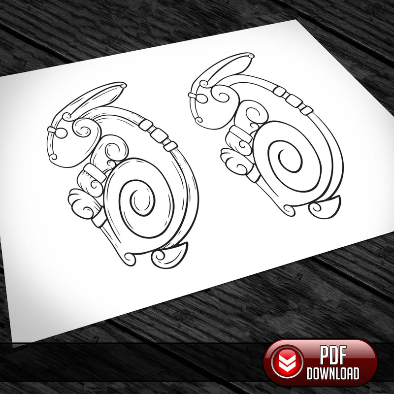 Viking Art Pack 28 - PDF + SVG Laser