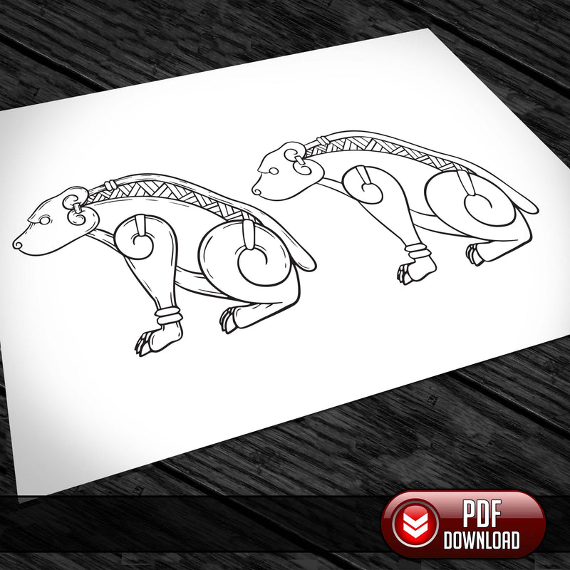 Viking Art Pack 28 - PDF + SVG Laser
