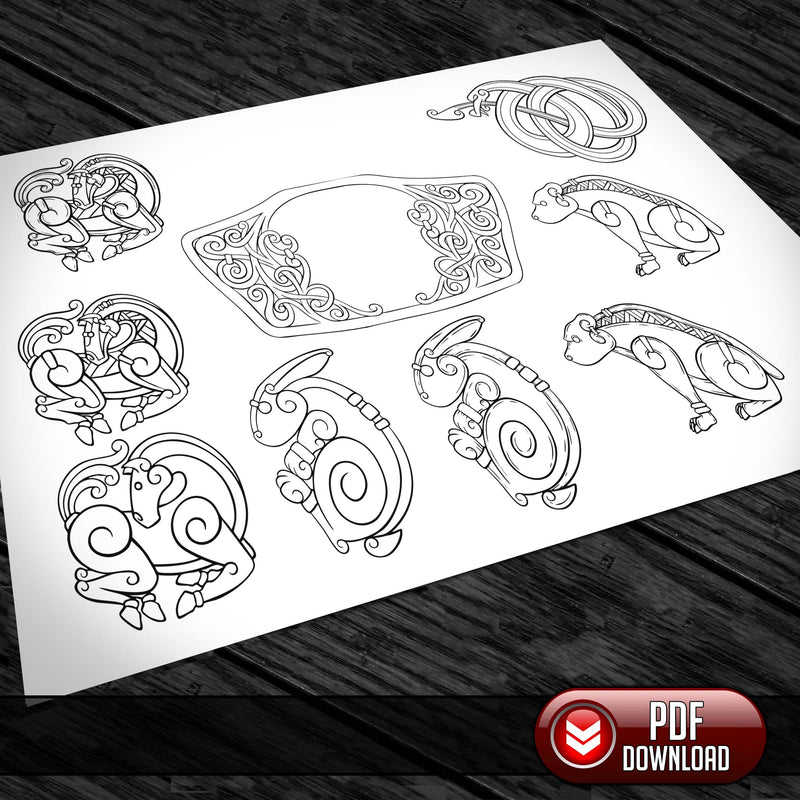 Viking Art Pack 28 - PDF + SVG Laser