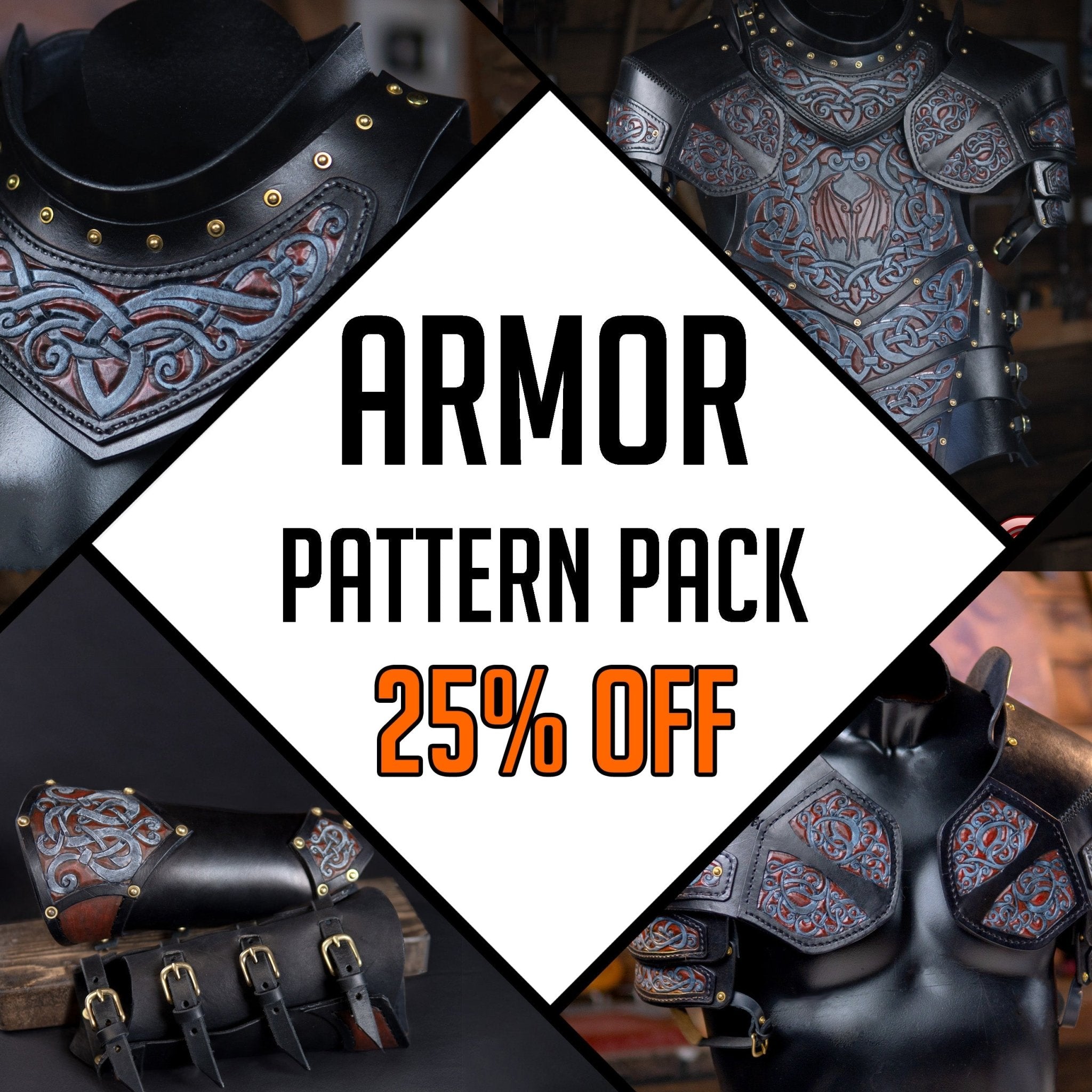 Armor Patterns Leather Armor Patterns - PDF SVG | Dark Horse Workshop