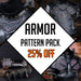 Leather Cuirass / Pauldrons / Gorget Pattern / Vambrace Pack - Armor 25% OFF - PDF SVG LASER - Dark Horse Workshop