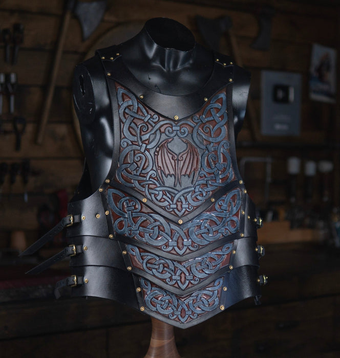 Leather Cuirass / Pauldrons / Gorget Pattern / Vambrace Pack - Armor 25% OFF - PDF SVG LASER - Dark Horse Workshop