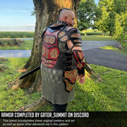 Leather Cuirass / Pauldrons / Gorget Pattern / Vambrace Pack - Armor 25% OFF - PDF SVG LASER - Dark Horse Workshop
