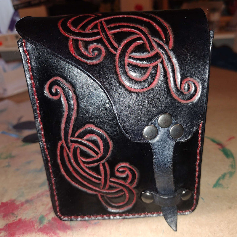 Offset Strap Pouch Pattern 1 - PDF SVG Laser - Dark Horse Workshop