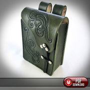 Offset Strap Pouch Pattern 1 - PDF SVG Laser - Dark Horse Workshop
