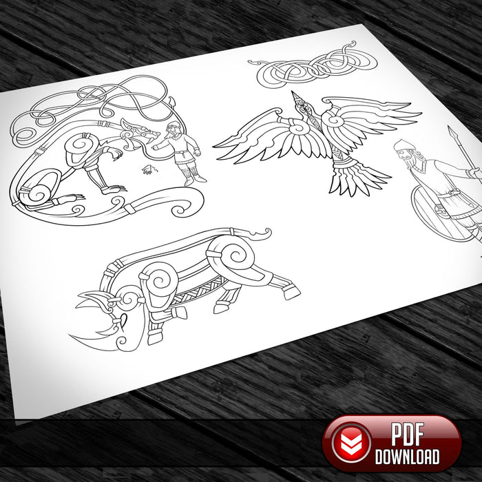 Viking Art - All Artwork @ 25% off - PDF + SVG - Laser - Dark Horse Workshop