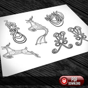 Viking Art - All Artwork @ 25% off - PDF + SVG - Laser - Dark Horse Workshop