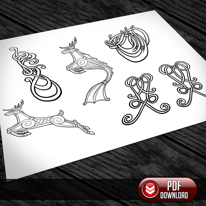 Viking Art - All Artwork @ 25% off - PDF + SVG - Laser - Dark Horse Workshop