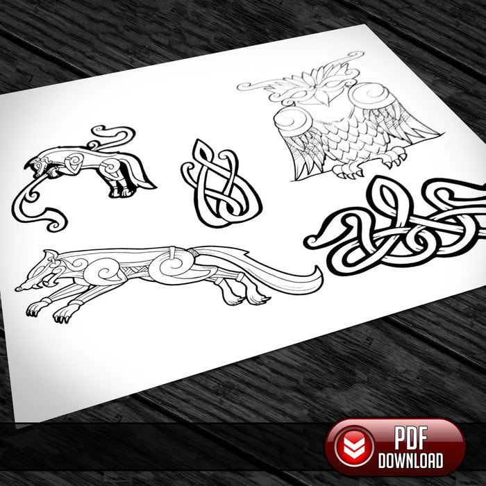 Viking Art - All Artwork @ 25% off - PDF + SVG - Laser - Dark Horse Workshop