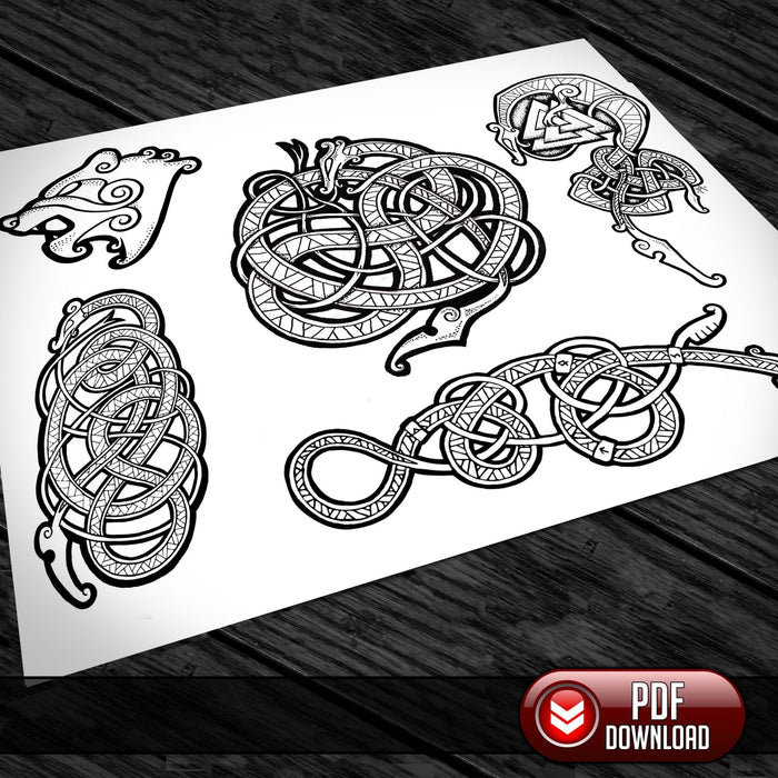 Viking Art - All Artwork @ 25% off - PDF + SVG - Laser - Dark Horse Workshop