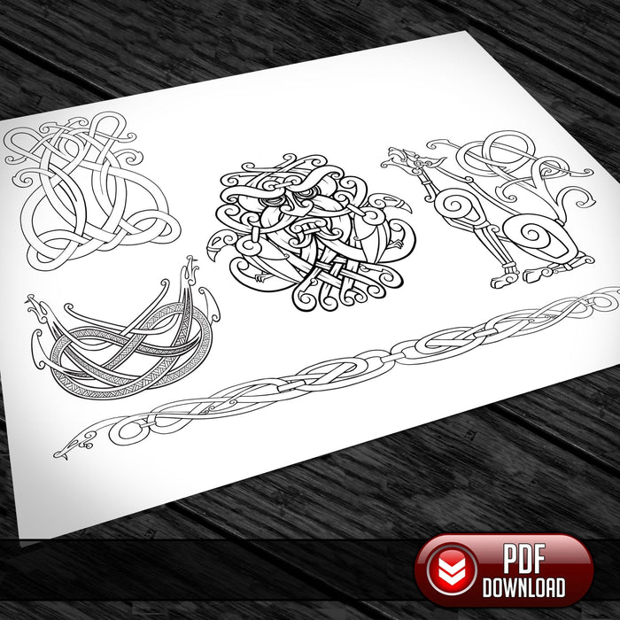 Viking Art - All Artwork @ 25% off - PDF + SVG - Laser - Dark Horse Workshop