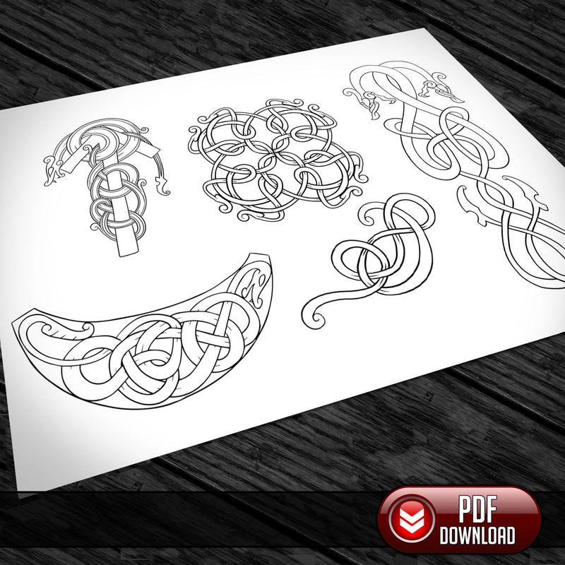 Viking Art - All Artwork @ 25% off - PDF + SVG - Laser - Dark Horse Workshop
