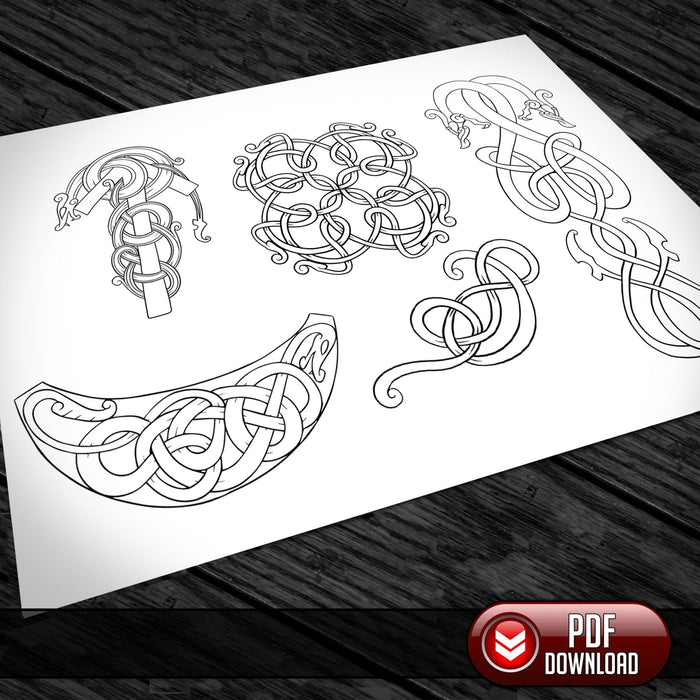 Viking Art - All Artwork @ 25% off - PDF + SVG - Laser - Dark Horse Workshop