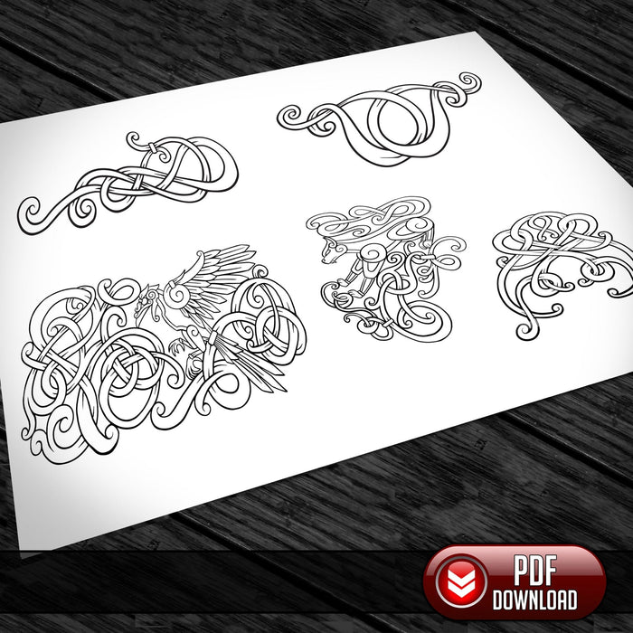 Viking Art - All Artwork @ 25% off - PDF + SVG - Laser - Dark Horse Workshop