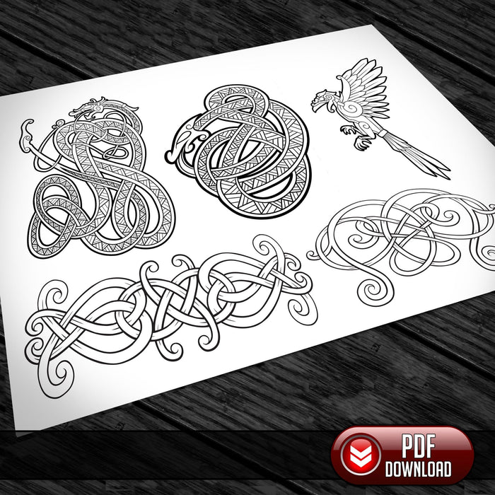 Viking Art - All Artwork @ 25% off - PDF + SVG - Laser - Dark Horse Workshop